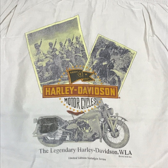 Harley-Davidson Motorcycles Vintage 90s Limited Edition Nostalgia Series Shirt L - Picture 2 of 10